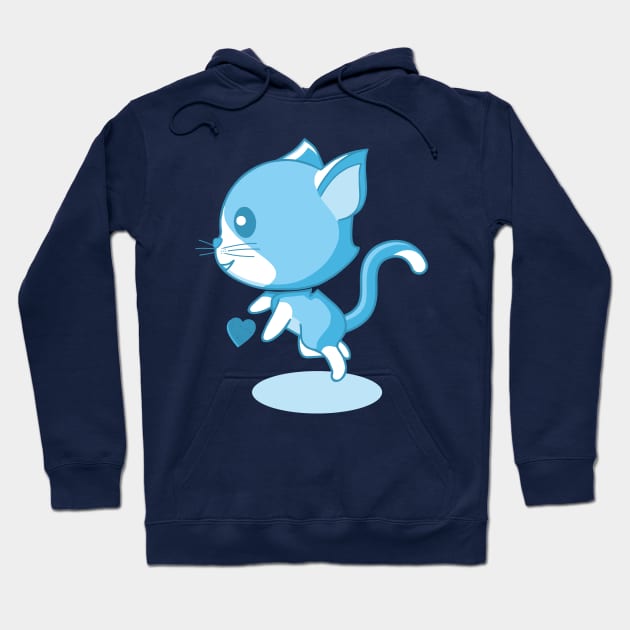 Cute blue kitten. Hoodie by FunawayHit